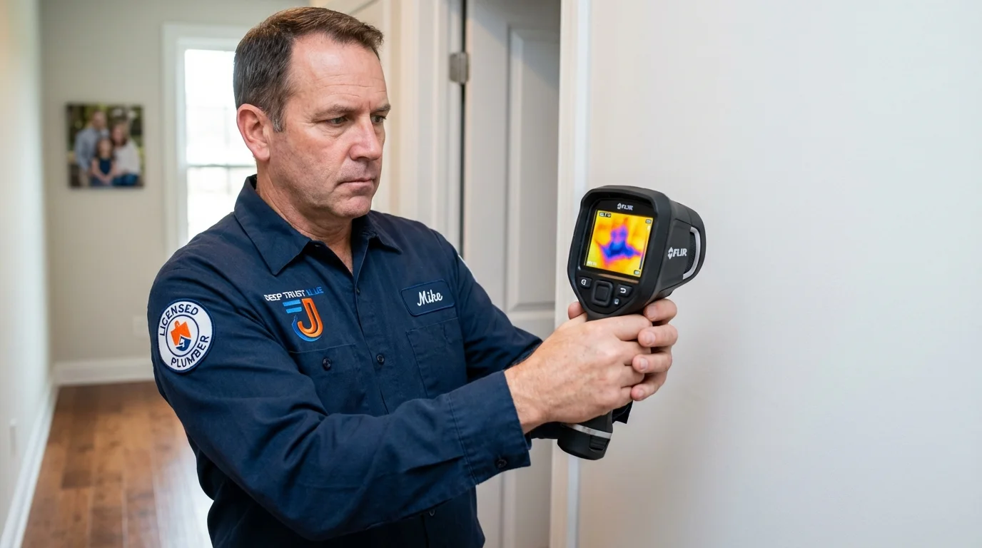 Thermal imaging leak detection by Johns Plumbing LLC in Littleton